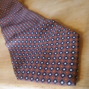 Ungaro 100% Silk Bronze & black Vintage Neck Tie